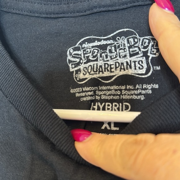 Nickelodeon SpongeBob SquarePants XL Black T Shirt Unisex - Picture 6 of 6